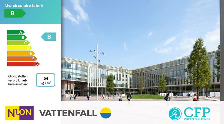 CFP Green Buildings brengt circulariteit hoofdkantoor Vattenfall Nederland in kaart
