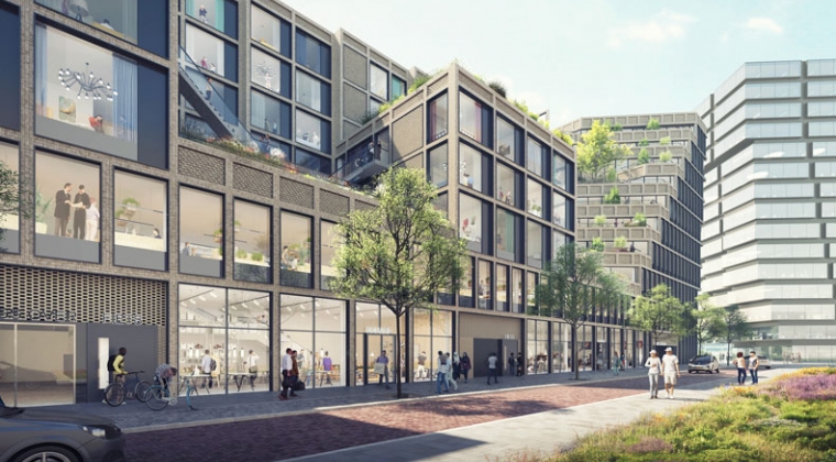 Nieuwe gebouw voor coworking en coliving op Amsterdamse Zuidas